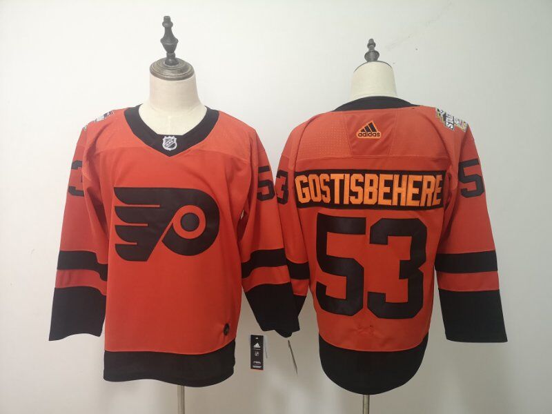 Men Philadelphia Flyers #53 Gostisbehere Adidas Third Edition Adult NHL Jersey